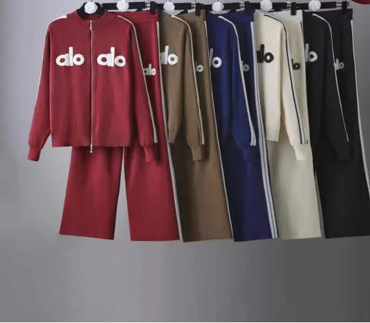 Knitted Two Piece Sports Set