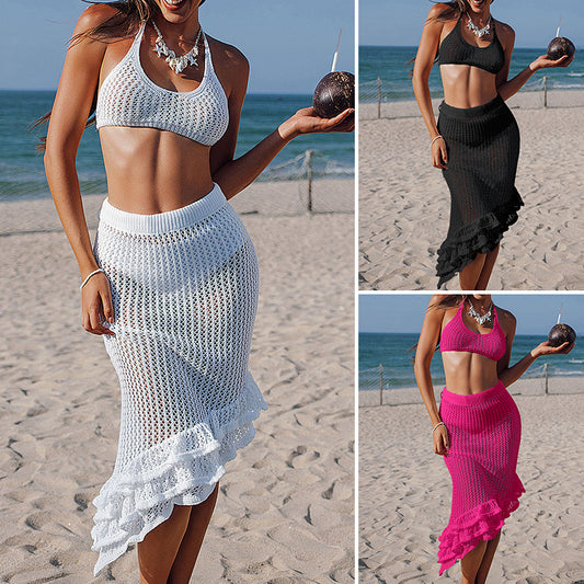 Bikini Oblique Skirt Set