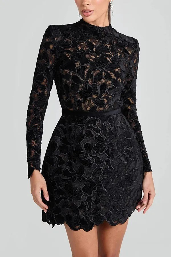 Long sleeved zipper dress