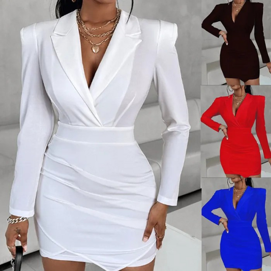Long sleeved hip hugging dress