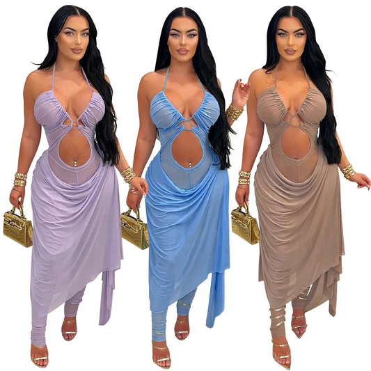 see through jumpsuit suspender