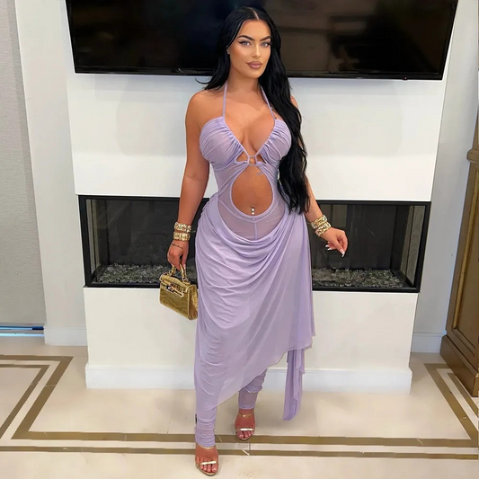 see through jumpsuit suspender