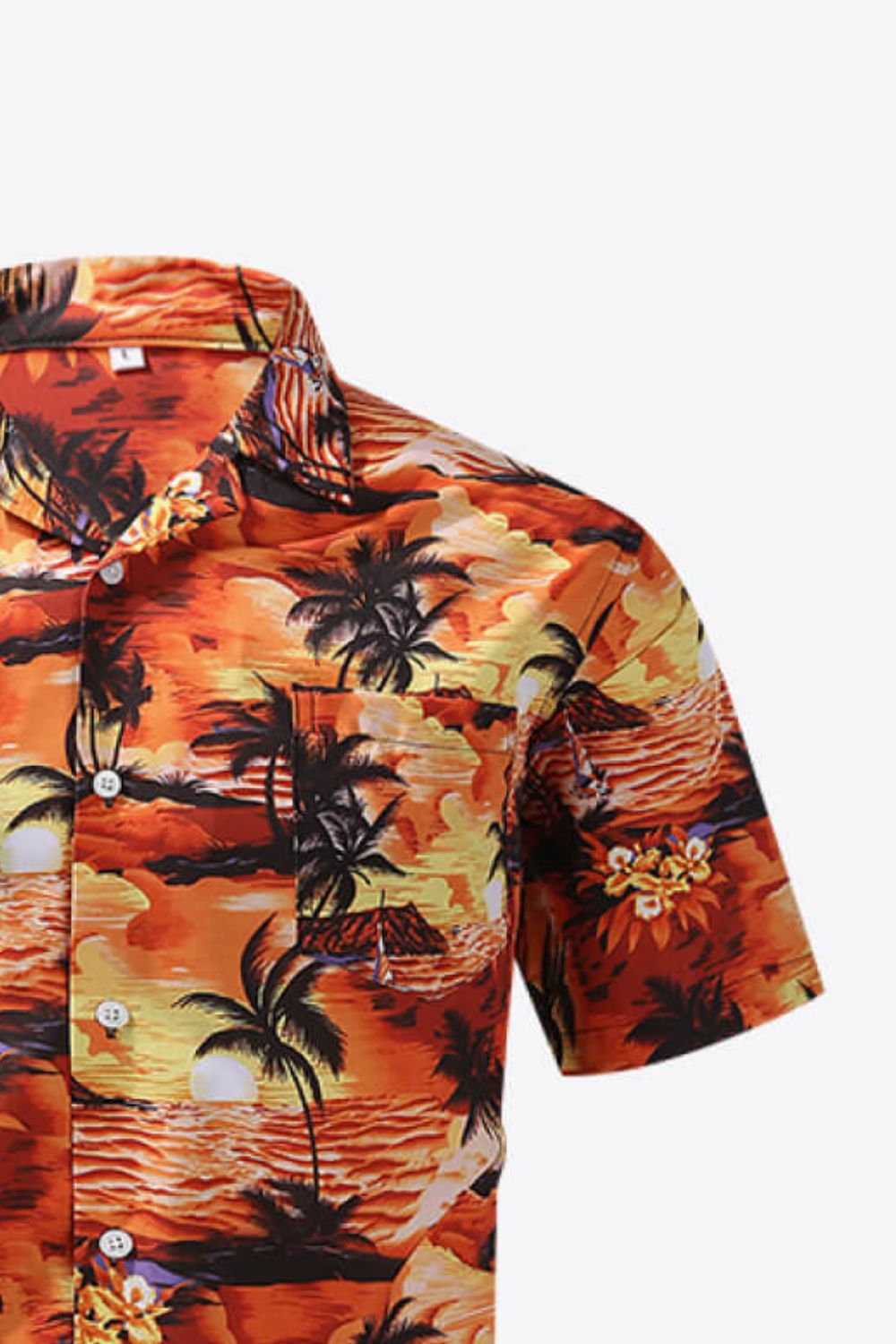 Tropical Print Button-Up Pocket Shirt_18