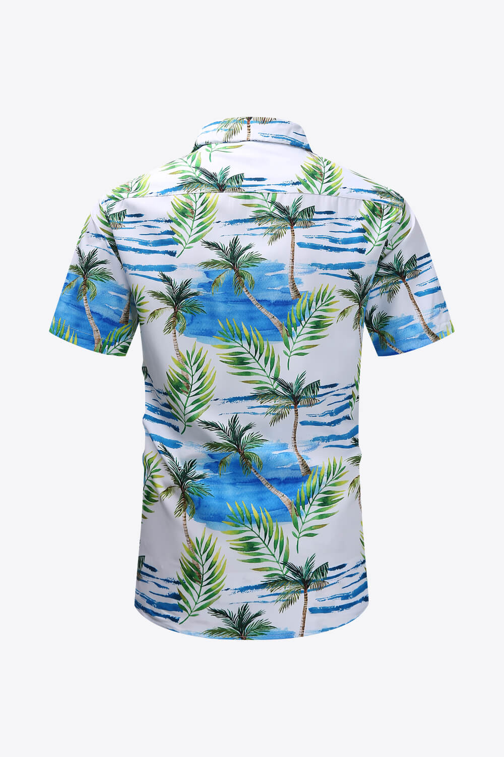 Tropical Print Button-Up Pocket Shirt_6
