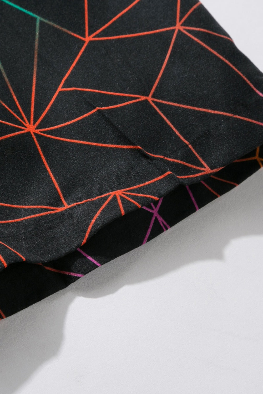Geometric Print Drawstring Waist Shorts_8
