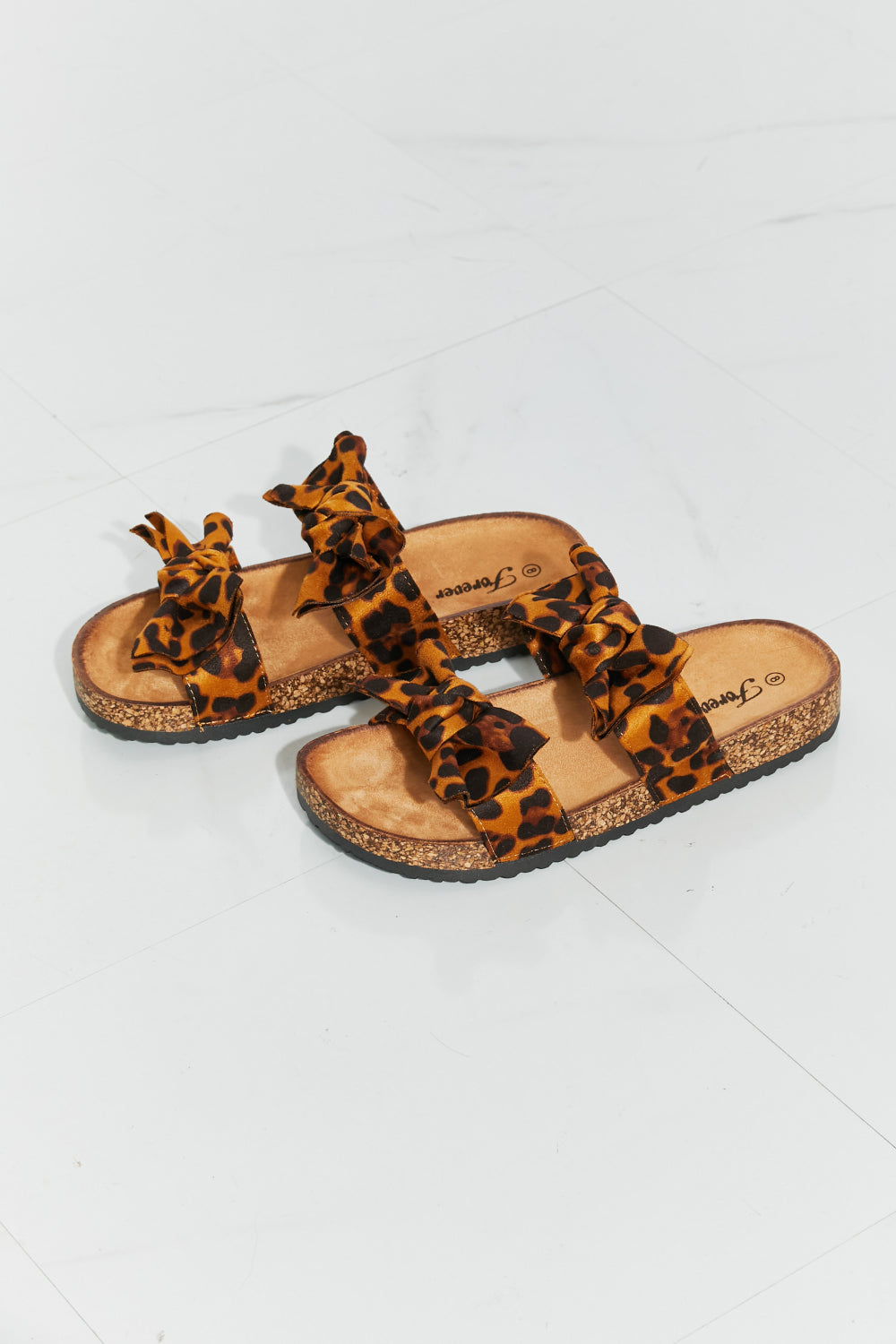 Leopard Bow Slide Sandals_4