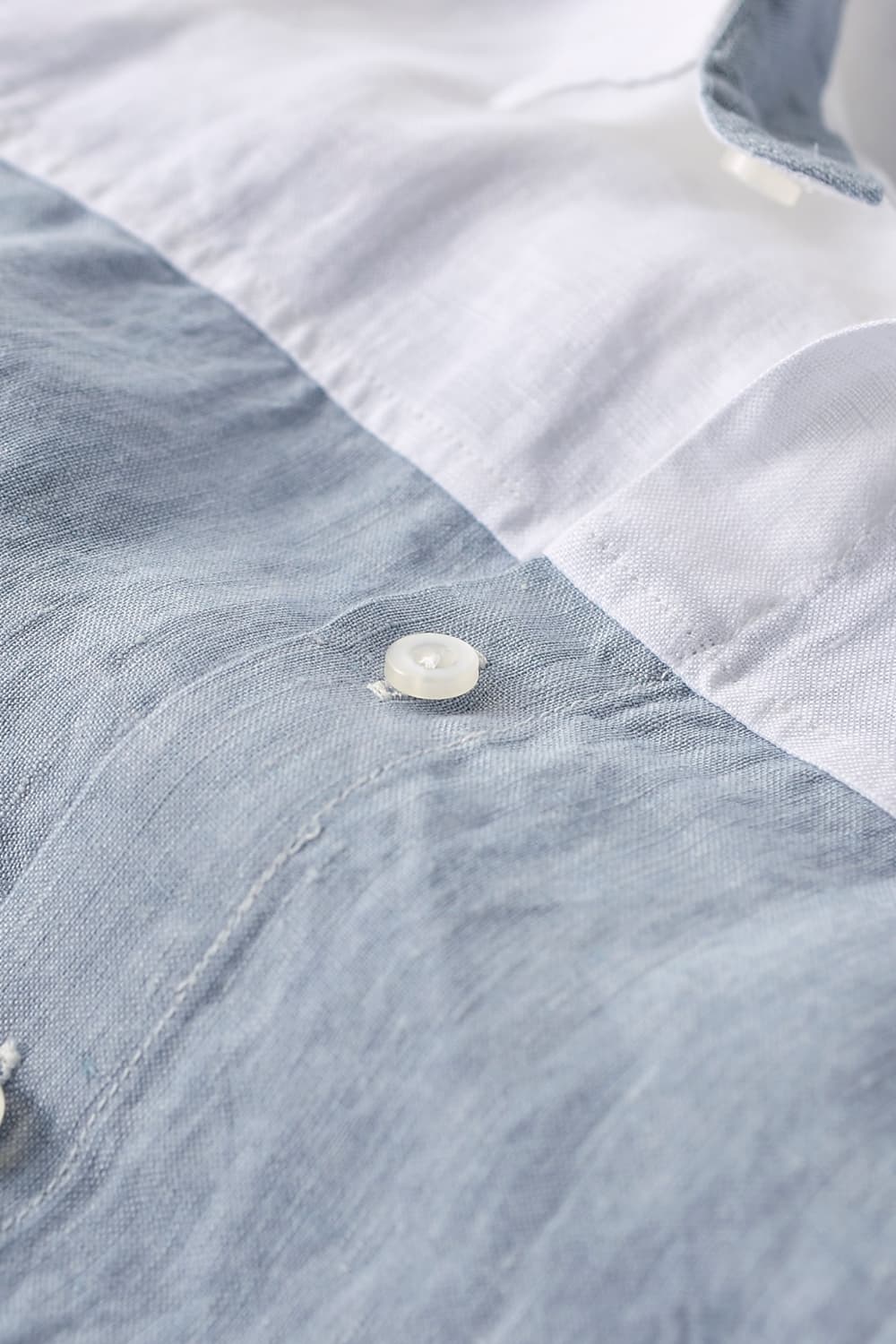 Buttoned Collared Neck Short Sleeve Linen Shirt_9