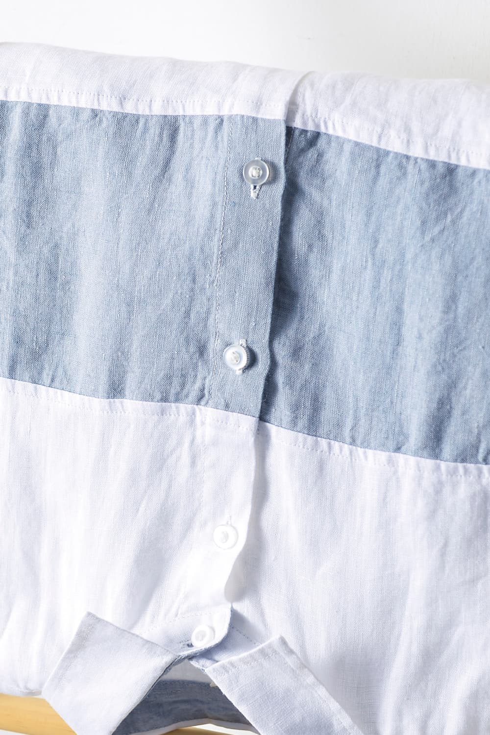 Buttoned Collared Neck Short Sleeve Linen Shirt_13