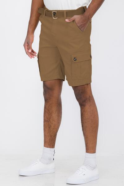 Belted Cargo Shorts with Belt_1