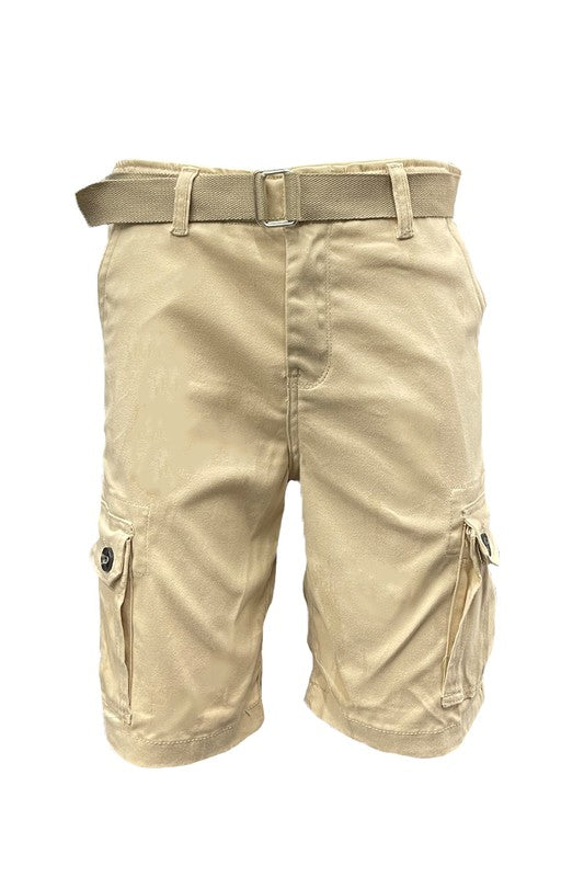 Belted Cargo Shorts with Belt_8
