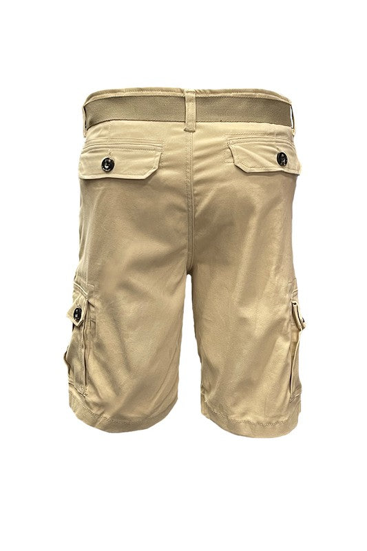 Belted Cargo Shorts with Belt_9