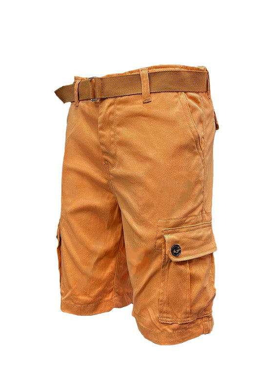 Belted Cargo Shorts with Belt_10