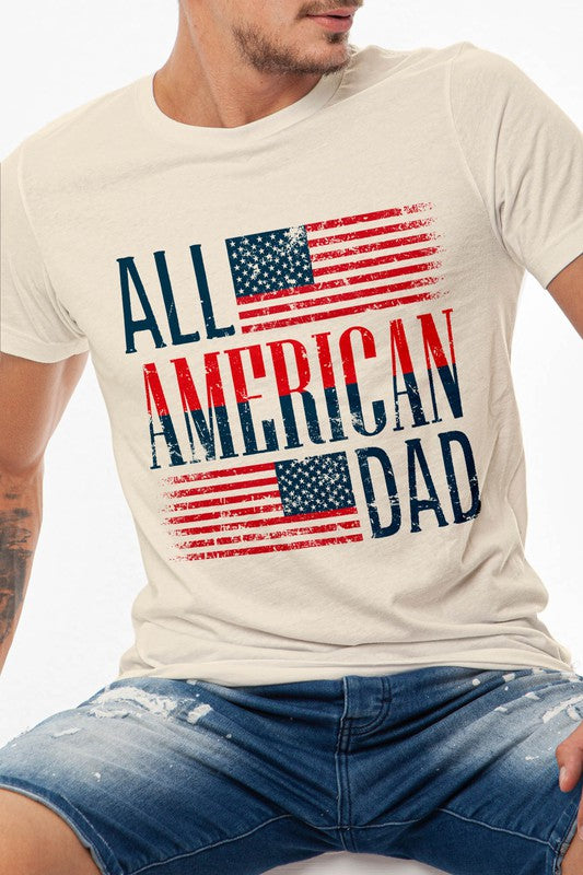 "All American Dad" Father's Day Graphic Tee_0