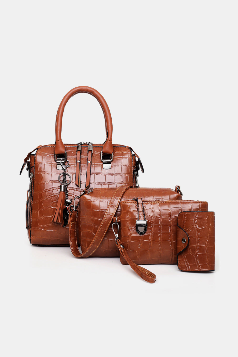 4-Piece Leather Bag Set_0