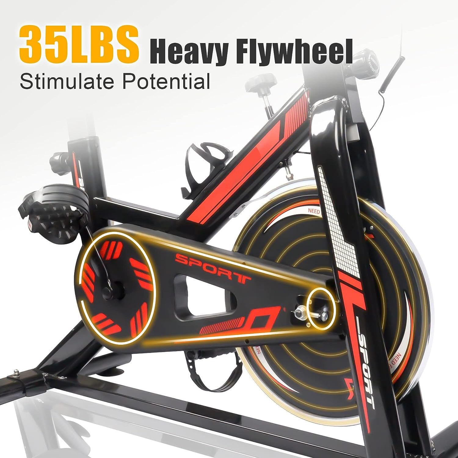 UltimateFit Exercise Stationary Bike - 330 lbs Weight Capacity_8