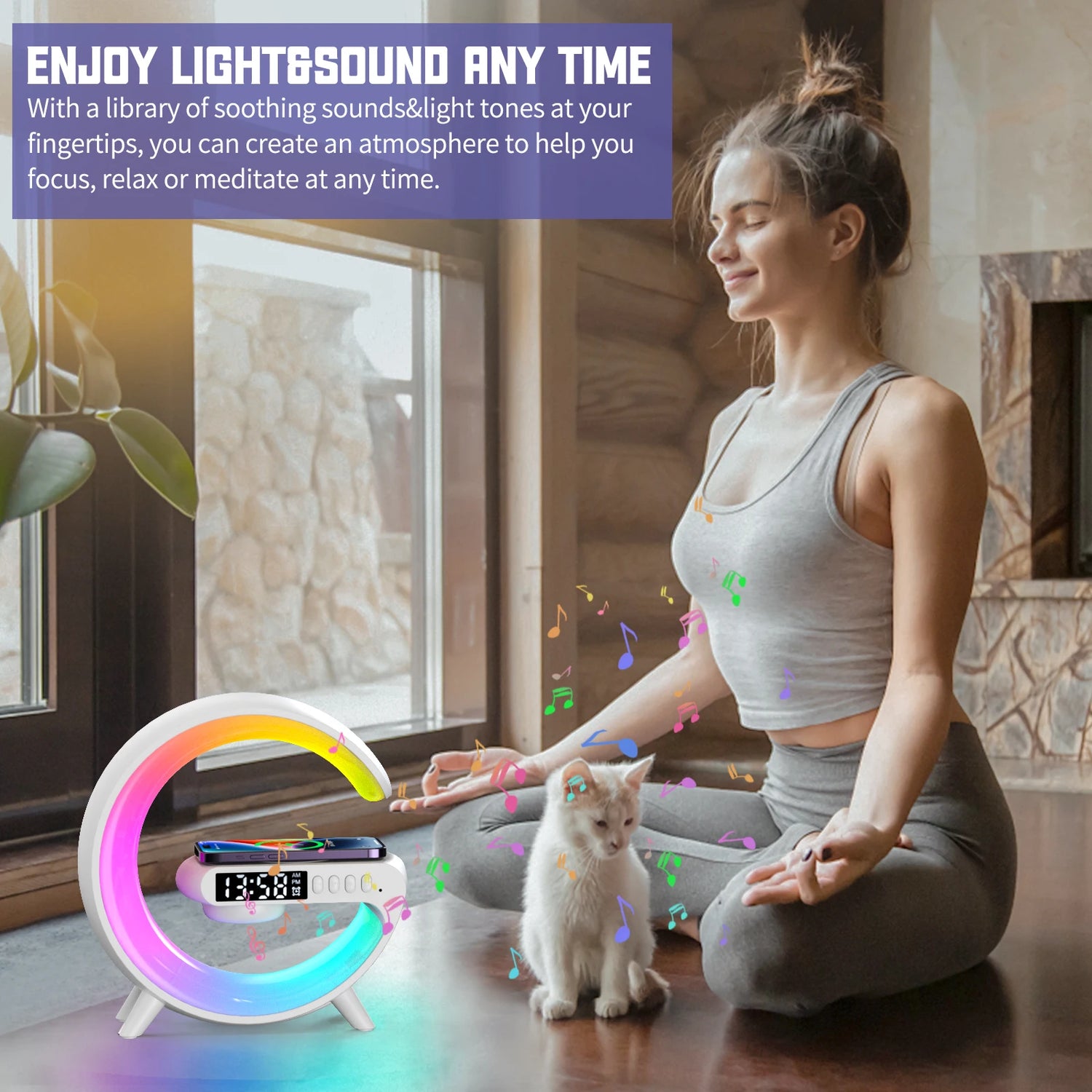 Smart Wireless BT Speakers with Fast Charging & RGB Light_13