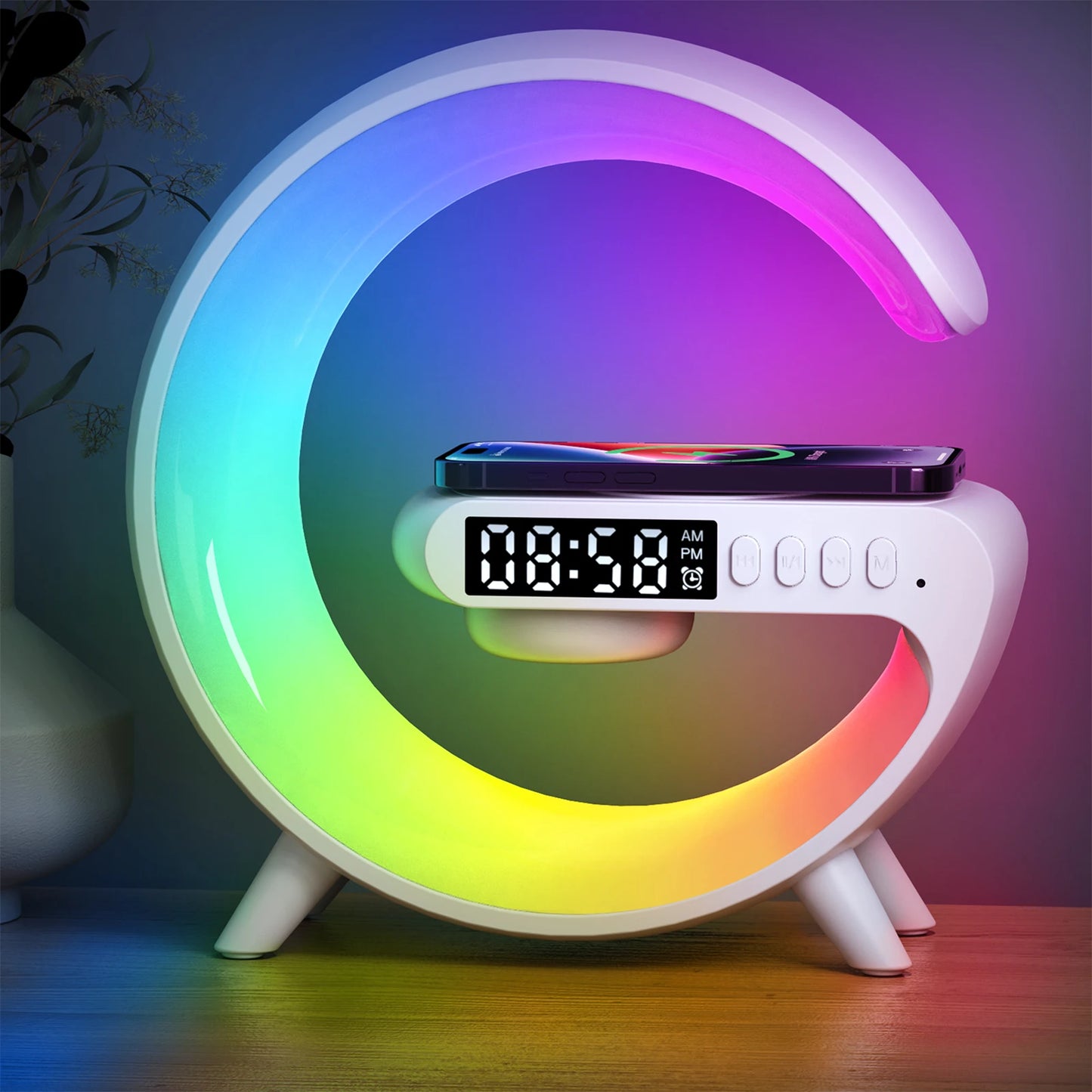 Smart Wireless BT Speakers with Fast Charging & RGB Light_4