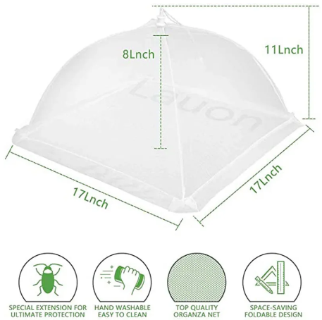 Foldable Mesh Food Cover – Insect Protection Umbrella_1
