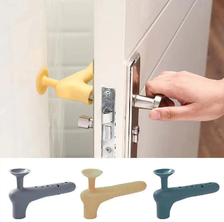 Silicone Door Handle Protector: Baby Safety & Noiseless Knob Covers_0