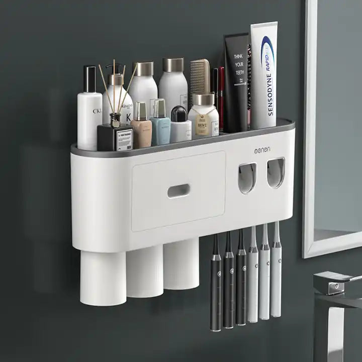 Magnetic Toothbrush Holder with Automatic Toothpaste Squeezer_27