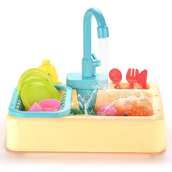 Children's Kitchen Sink Toy Set - Pretend Play Educational Kit_5