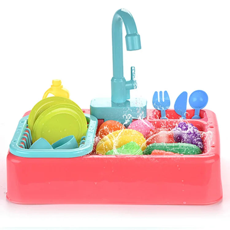 Children's Kitchen Sink Toy Set - Pretend Play Educational Kit_6